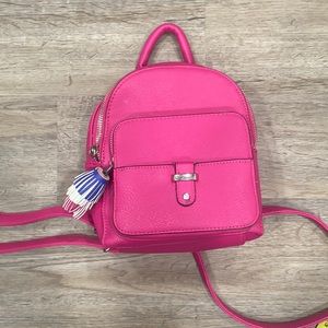 Candies mini backpack in hot pink